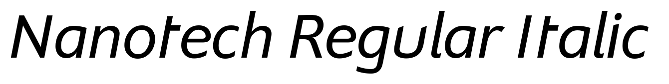 Nanotech Regular Italic